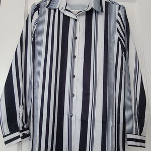 NWOT Striped Button Up